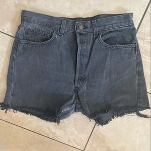 Vintage Levi 501 shorts black